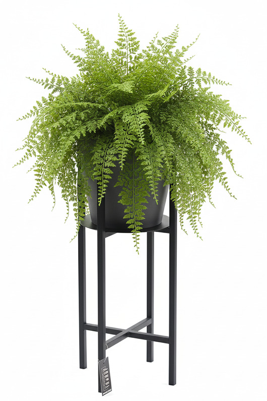 kwietniki Kwietnik Metalowy Stojak na kwiaty 60cm czarny LOFT