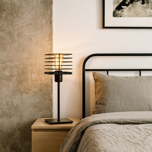 lampy stołowe Druciana lampka nocna PEGU LOFT