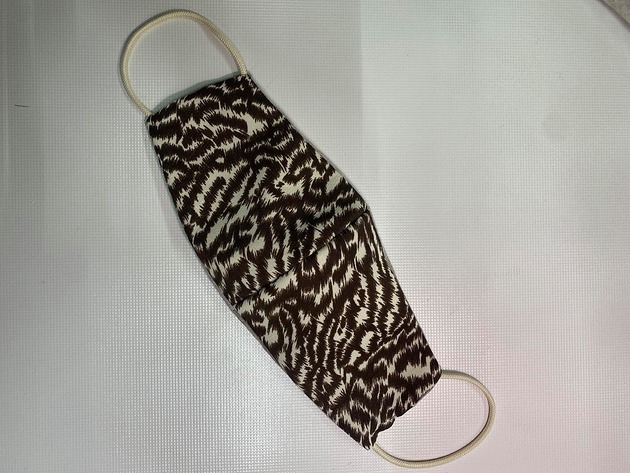 maseczka brazowa zebra senveniu