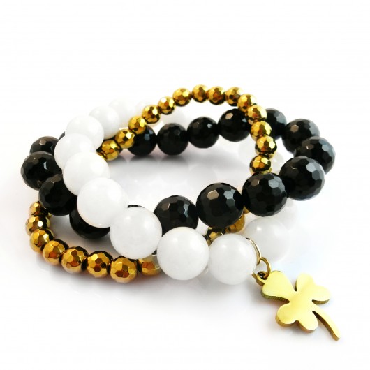 Bransoletki Golden Black & White labonita