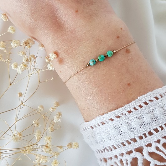bransoletka turkus LEI handmade 