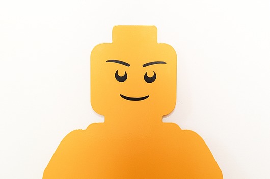 naklejki ścienne do pokoju dziecka Tablica magnetyczna LEGO Ludzik klocek