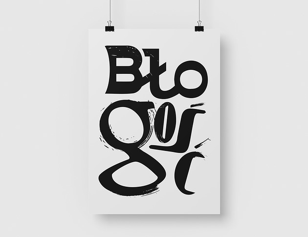 plakaty Błogość plakat typograficzny 50 cm x 70 cm