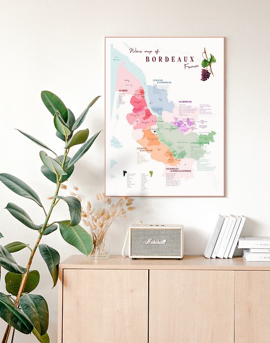 plakaty Plakat WINO Bordeaux Francja