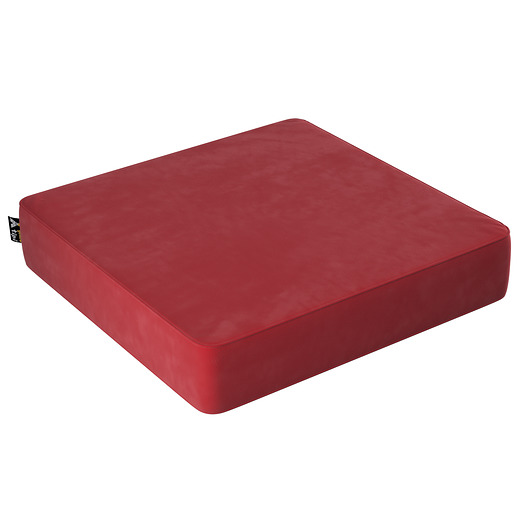 Puf Velvet Square Yellow Tipi