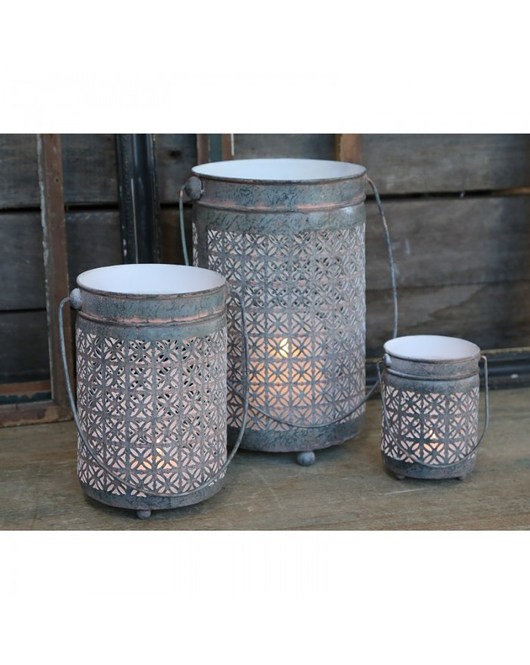 Lampion Metalowy Ażurowy 3 Szt. MIA home