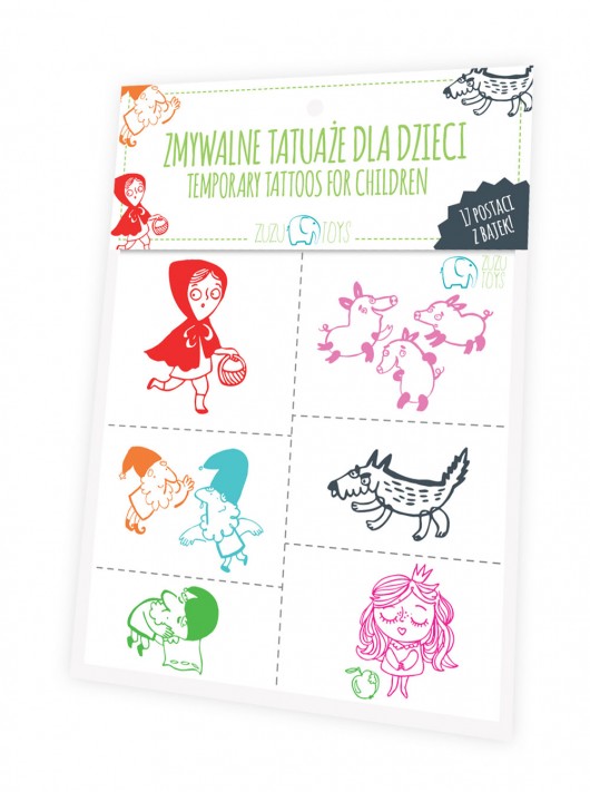zabawki - inne Zmywalne tatuaże dla dzieci - postaci z bajek