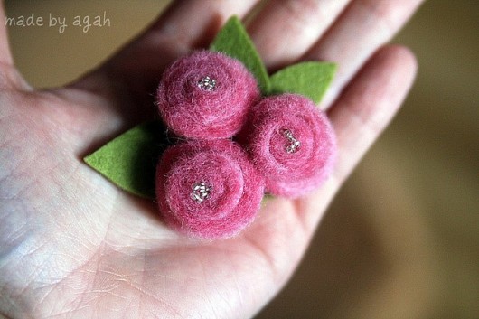 Broszka Rosette  made by agah