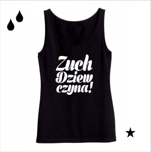 Zuch Dziewczyna!_black version-T-shirt Oh La La