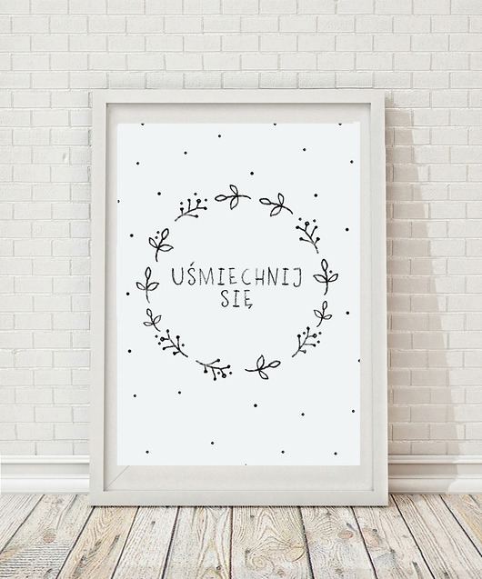 grafiki i ilustracje uśmiechnij się :) A3