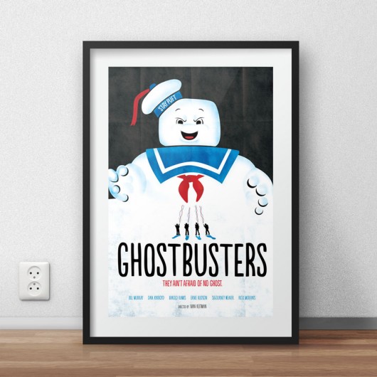 Ghostbusters - Pogromcy Duchów - plakat minimalmill
