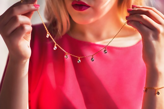 Choker - łańcuszek z kryształkami SWAROVSKI®  Coccola JEWELLERY
