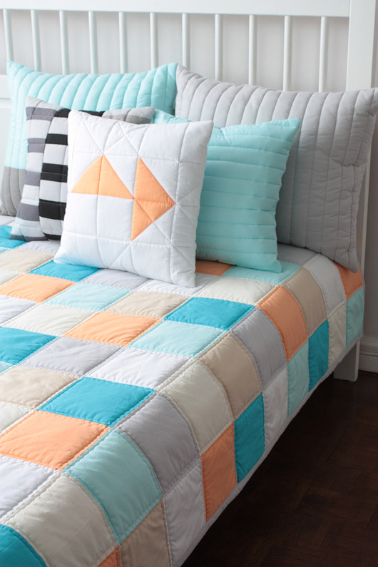 Narzuta patchworkowa dwustronna EKET 130x200cm patchwork house