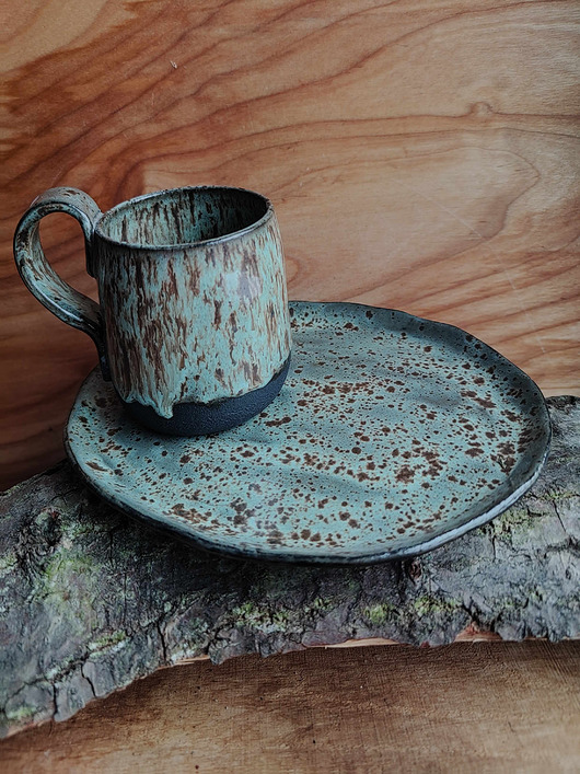 kubki Ceramiczny komplet nakrapiany N