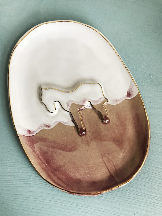 Ceramiczny talerzyk Koń średni ELEMTHEBRAND