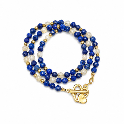 chokery Choker serduszko niebieski