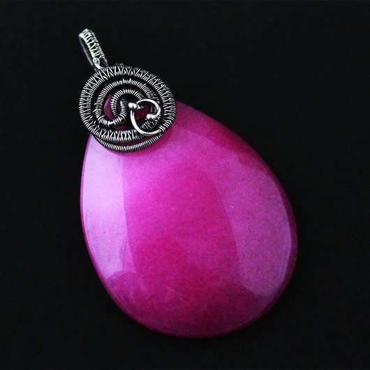wisiory Izydora - wisior wire-wrapping z Agatem