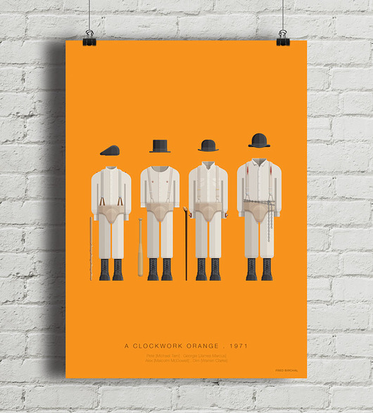 Plakat Mechaniczna Pomarańcza  minimalmill