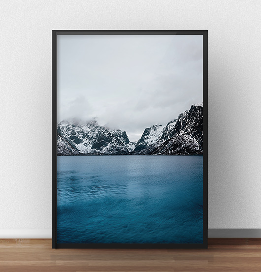 Plakat "Górskie Jezioro" - 50x70 scandiposter