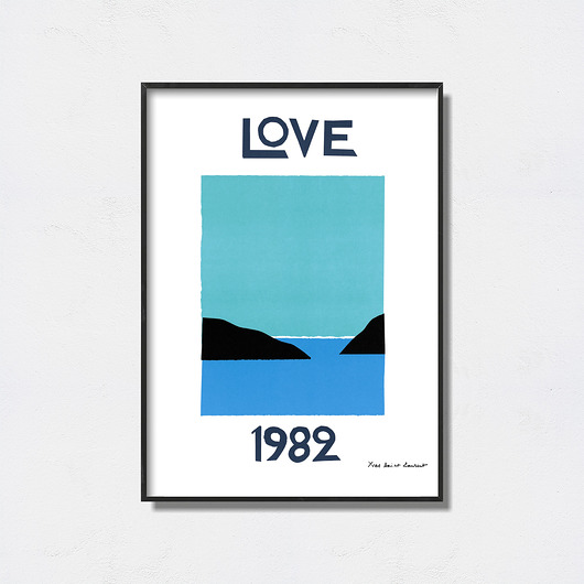 Saint Laurent "Love 1982" plakat Pas De LArt