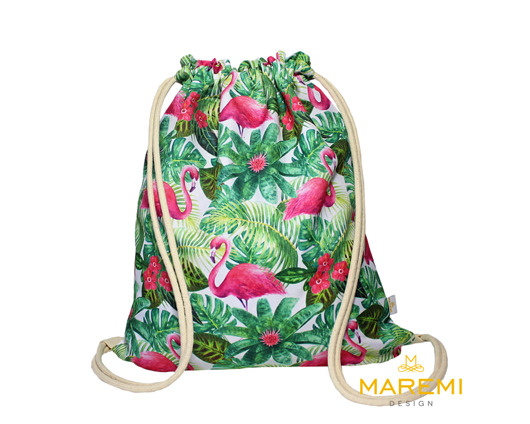 Plecak worek FLAMINGI NA TROPIKACH MAREMI Design
