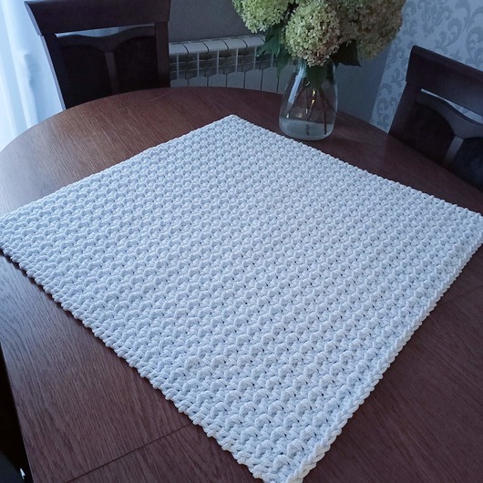 podkładki do kuchni Bieżnik - podkładka ze sznurka 70cmx70cm