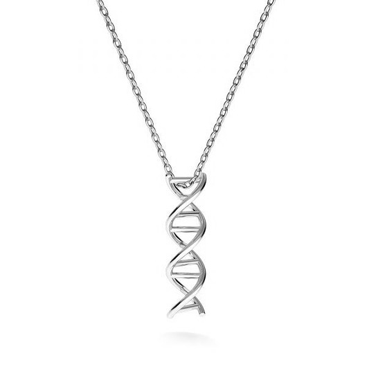 srebrne naszyjniki Naszyjnik DNA- srebro