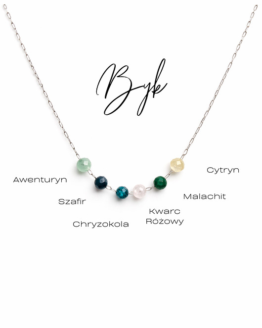 srebrne naszyjniki Twój ZODIAK, Naszyjnik Glam, Byk, srebrny