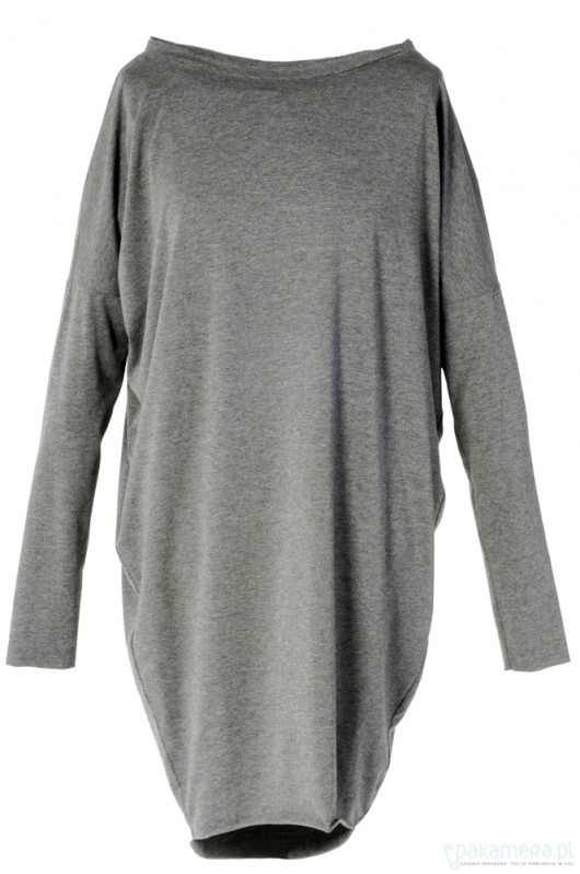 Light grey tunic mint-and-pepper