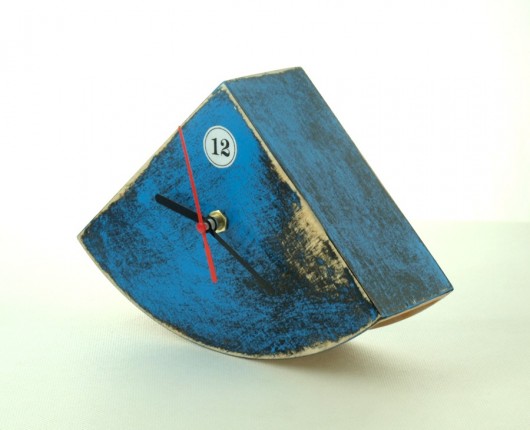 bujaczek blue Clock Wood Studio