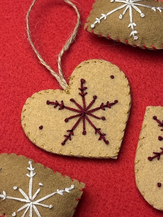 ozdoby choinkowe 04 Zawieszka choinkowa SERCE piernik