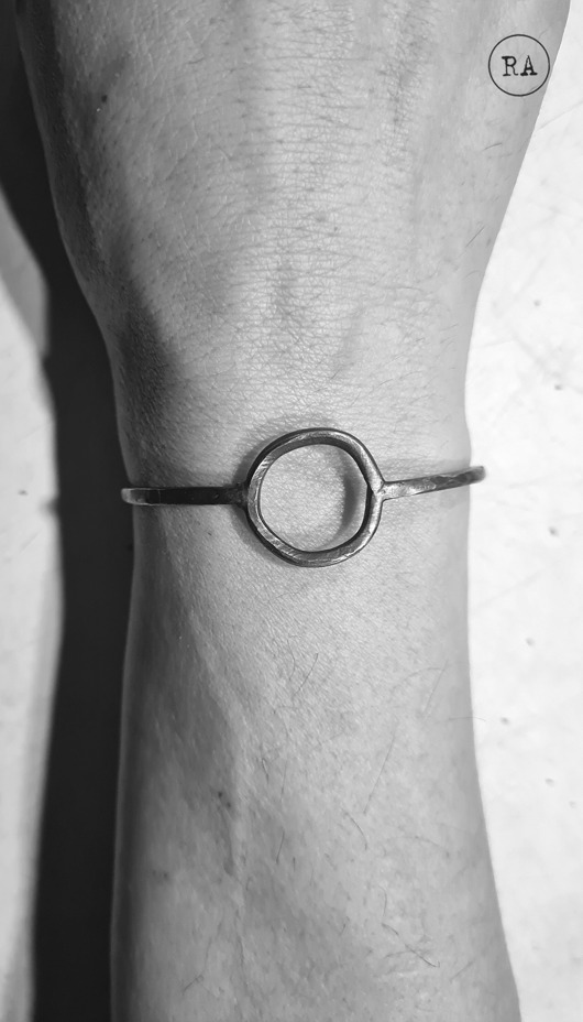 bransoletki srebrne Bransoleta SUN oksydowane srebro otwarta