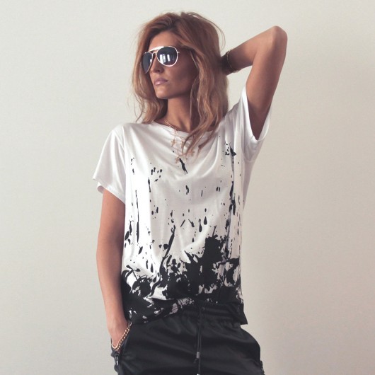 Splash T-shirt black Lazy Kant
