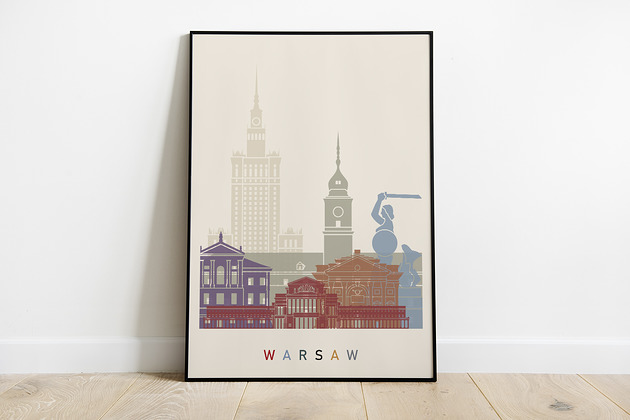 Warszawa plakat, grafika,obraz Pas De LArt