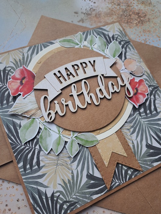 kartki scrapbooking Kartka urodzinowa dla obcokrajowca