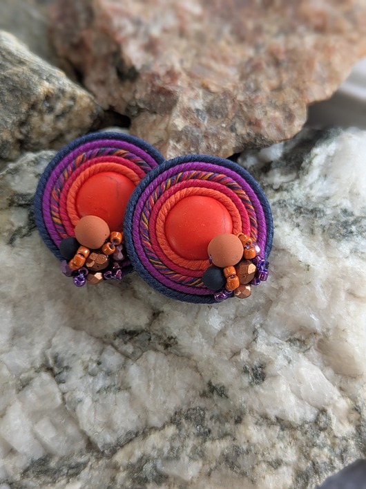 kolczyki soutache Idzie jesień 7