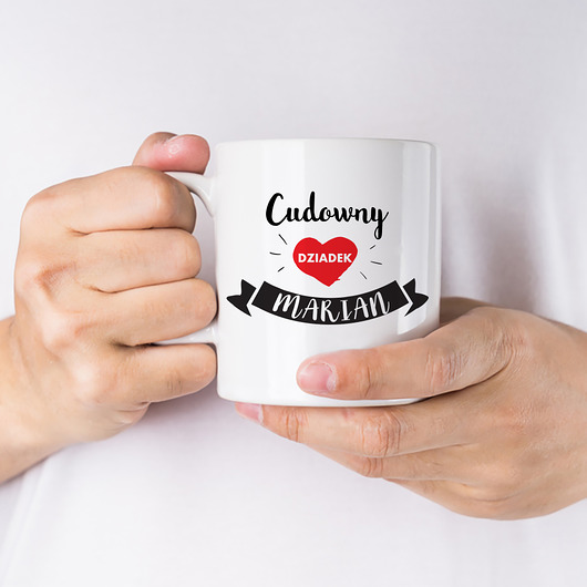 Dzień dziadka kubek z imieniem "Cudowny dziadek" Neogift