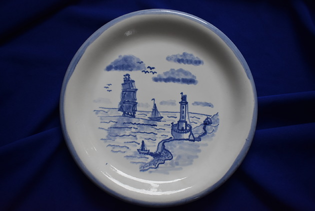 patery i talerze Talerz ceramiczny marynistyczny