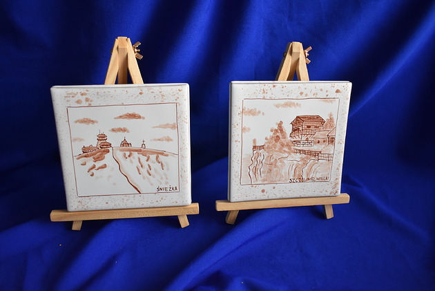 podkładki do kuchni Kafelki ceramiczne Śnieżka i Szczeliniec Wielki