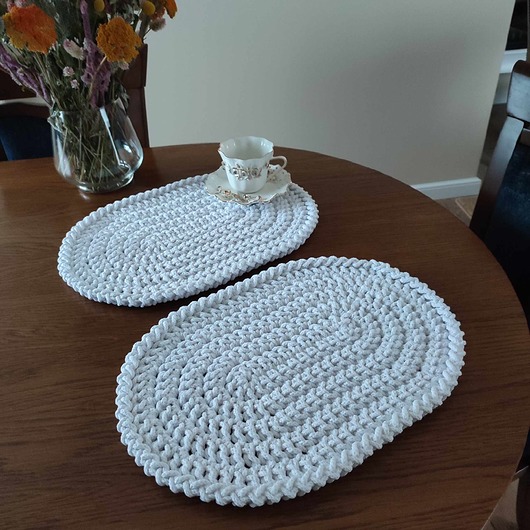 podkładki do kuchni Podkładka owalna ze sznurka 30cmx42cm
