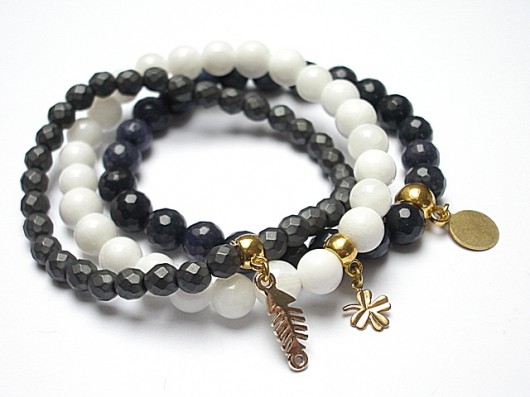 Grey, white, dark blue set KiKa pracownia