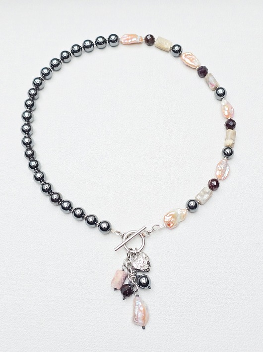 naszyjniki - inne Naszyjnik Grafitowe Love