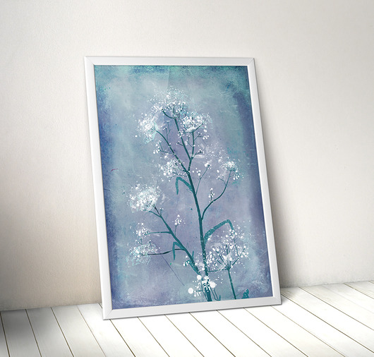 Gipsówka (ilustracja botaniczna) 50x70 cm Anita Tomala