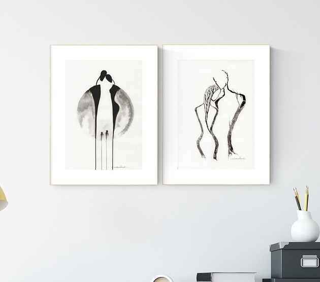 Plakat Zestaw 2 grafik  21 x 30 cm zam MiniMalArt