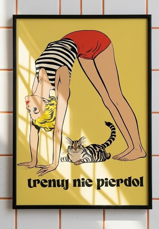 plakaty Plakat trenuj nie pierdol 30cmx40cm