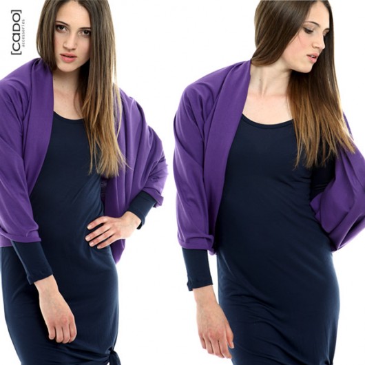 Dzianinowy Komin Tuba Szal - VIOLET CADOaccessories