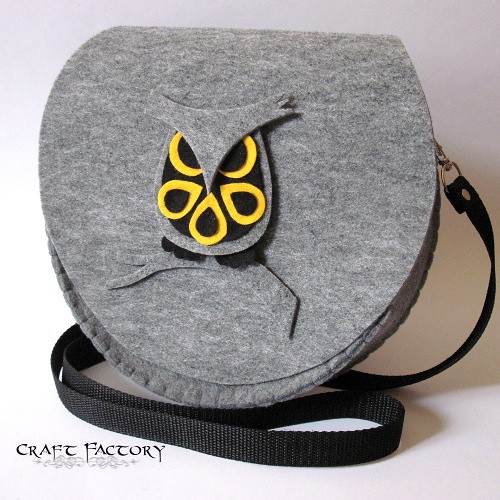 Owlastic Bee - okrągła listonoszka Craft Factory
