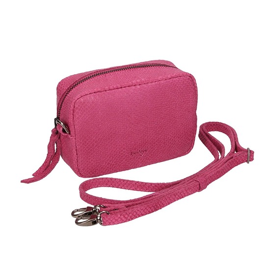 Torebka skórzana różowa Complimento marki Bolsa Bolsa