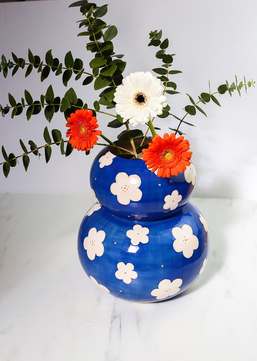wazony Wazon ceramiczny babci Janinki - na zamówienie