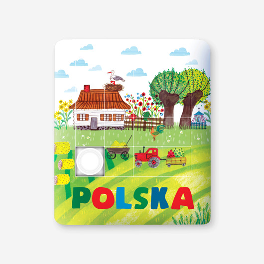 puzzle dla dzieci Układanka Polska Wieś